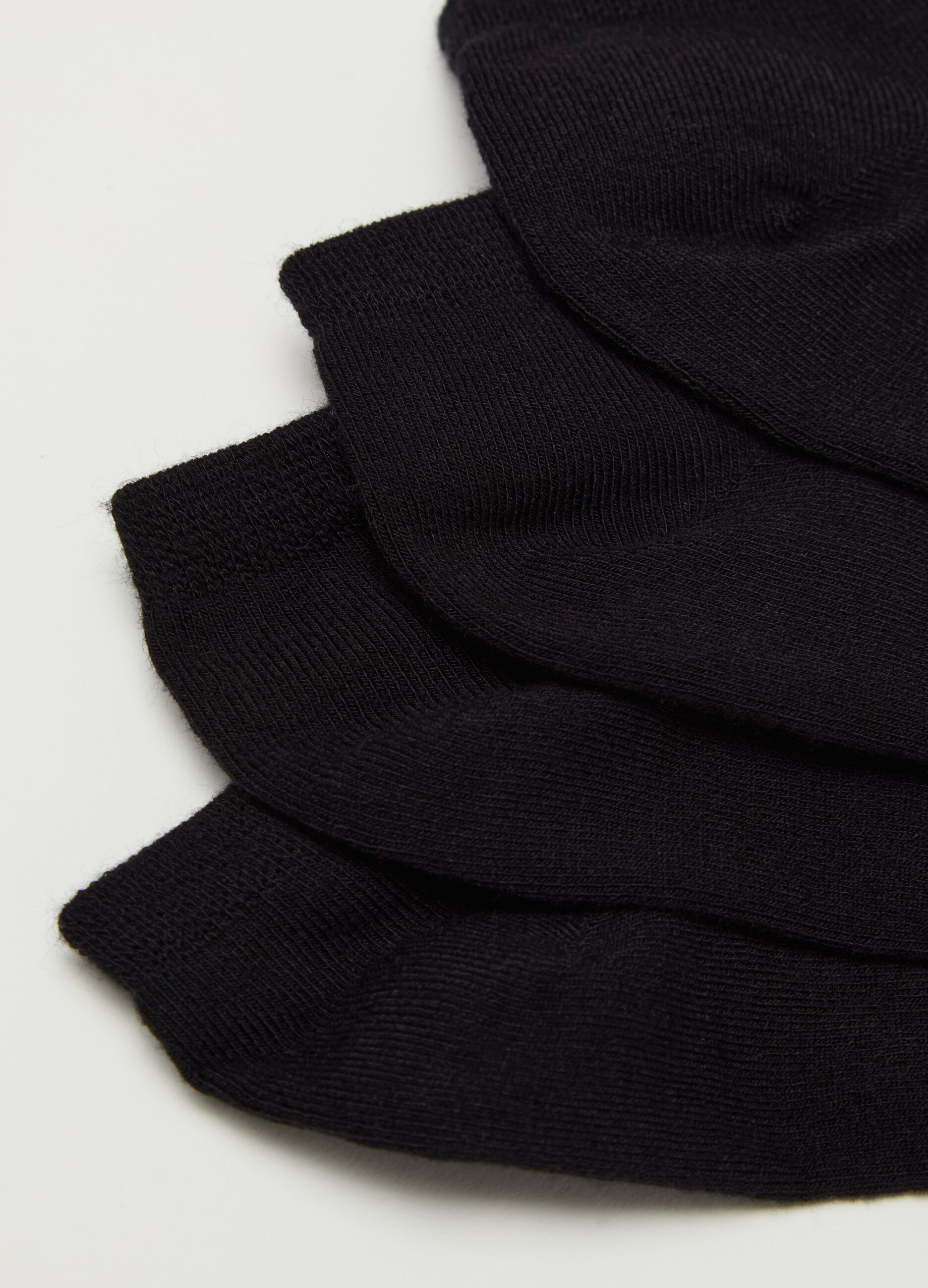Three-pair pack shoe liners in bamboo viscose