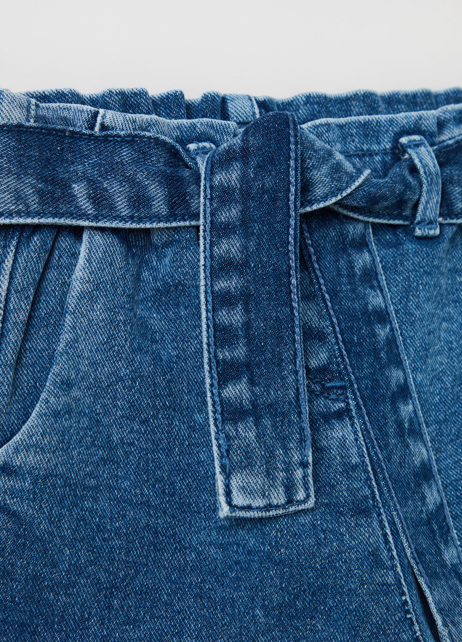 Jeggings in cotone con cintura_2