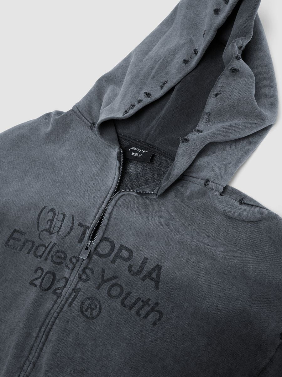 Full-zip Hoodie Sunfaded Grey_6