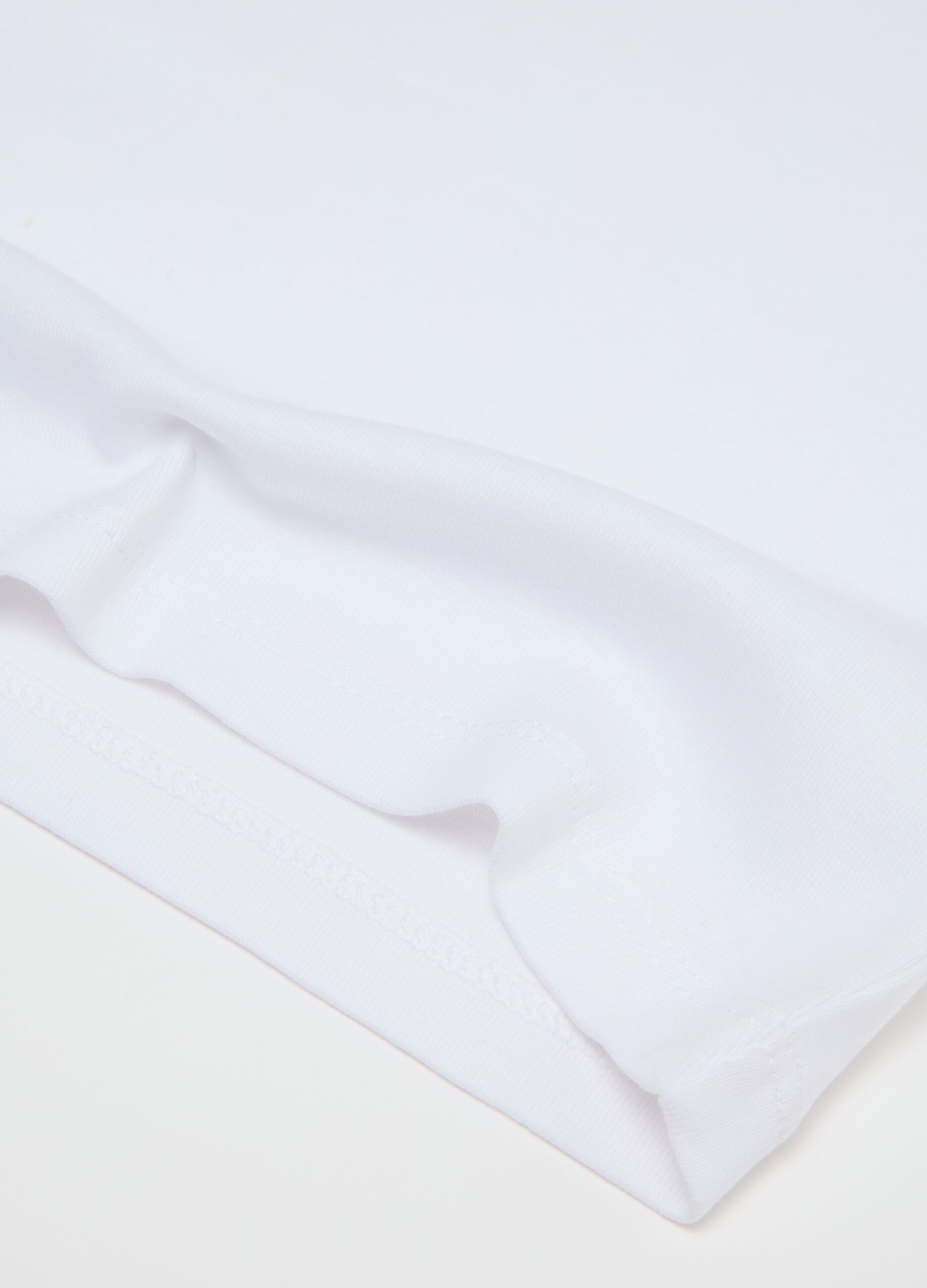 Bipack di canottiere da bambino in puro cotone bianche regular fit