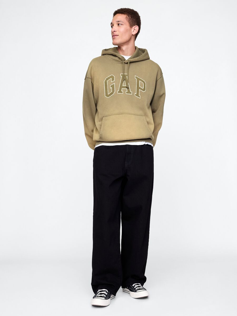 Brown Hooded Sweatshirt Gap_1