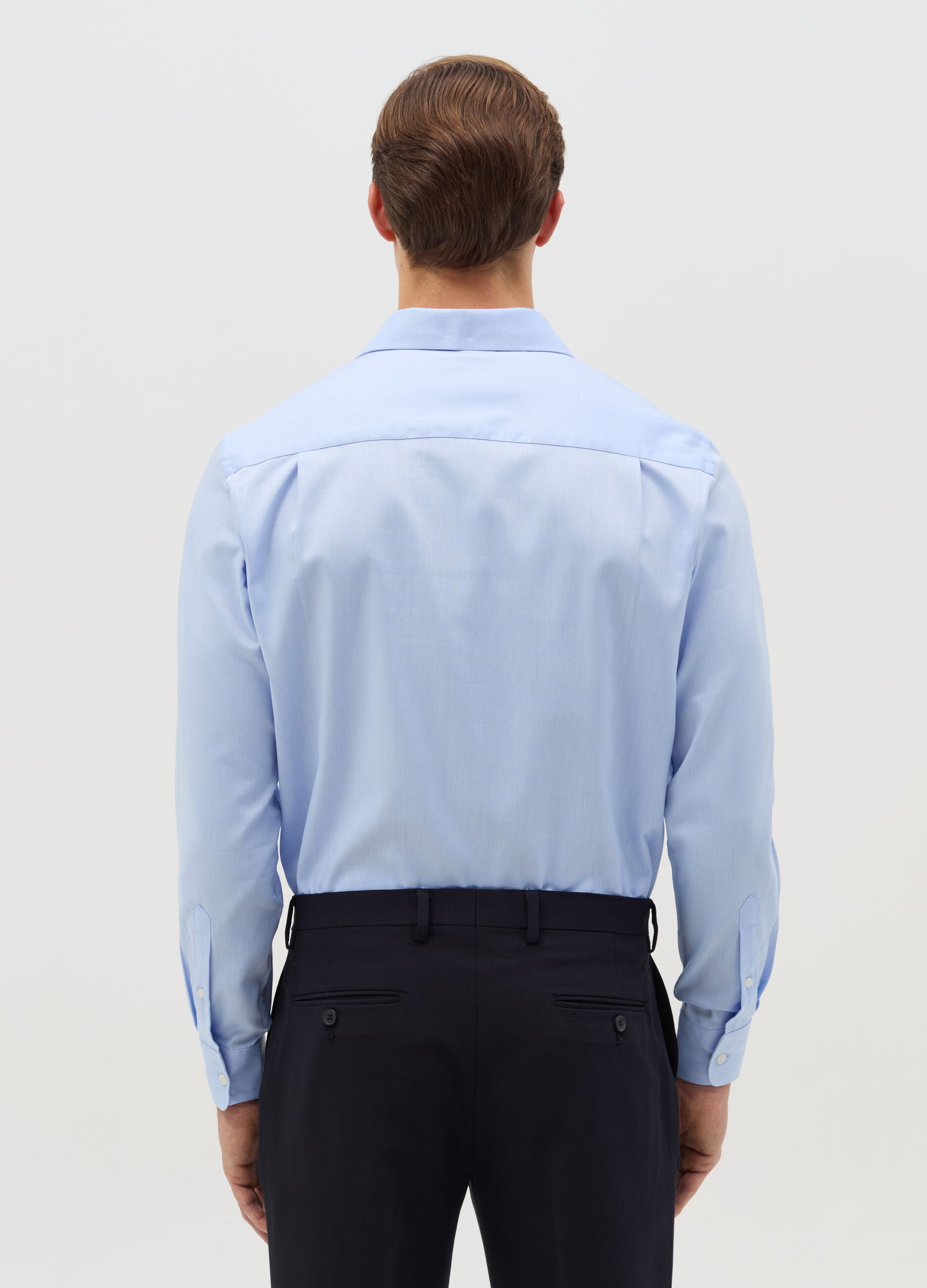 Camicia regular fit in cotone oxford easy iron
