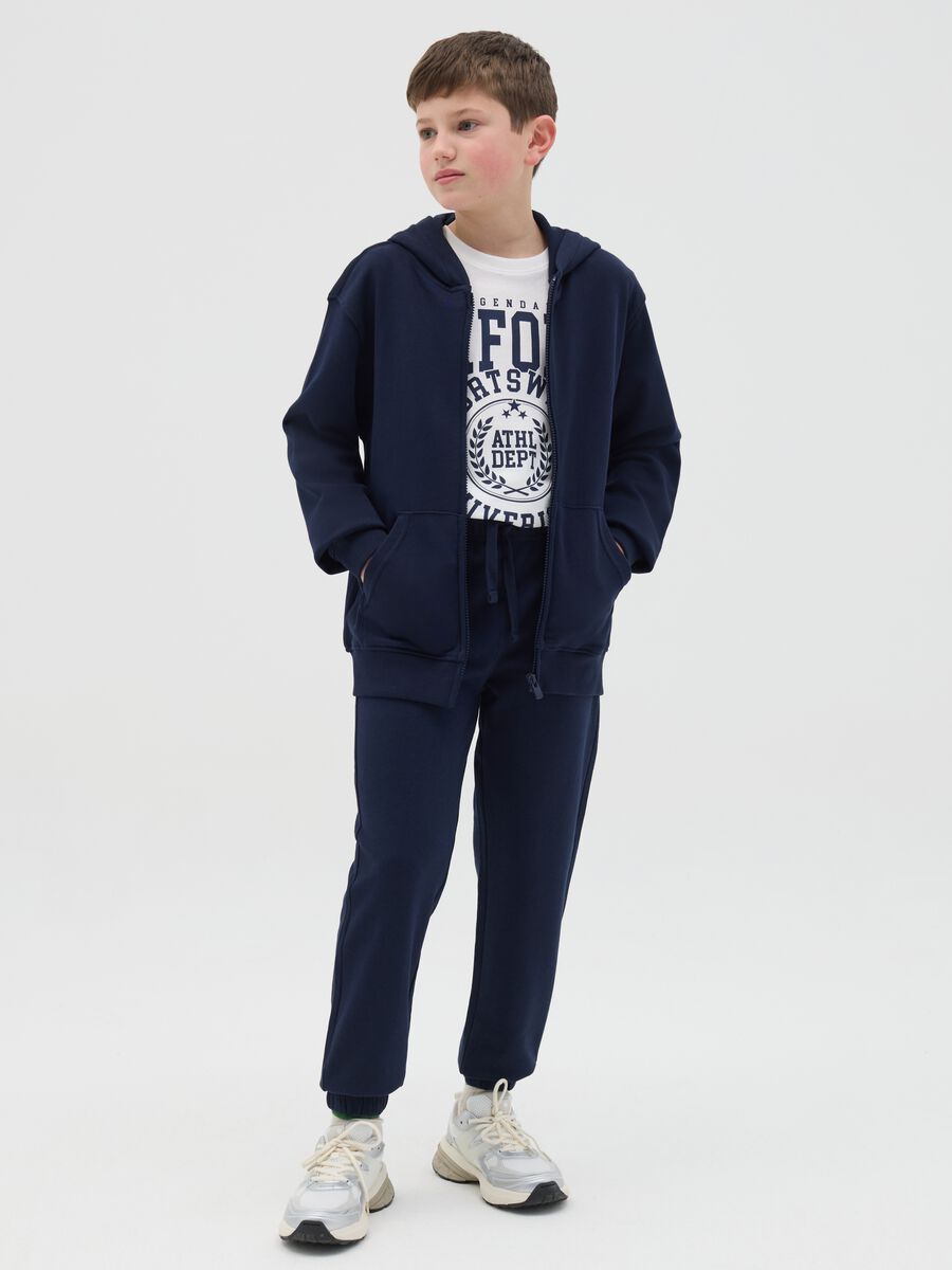 Cotton joggers with drawstring_1