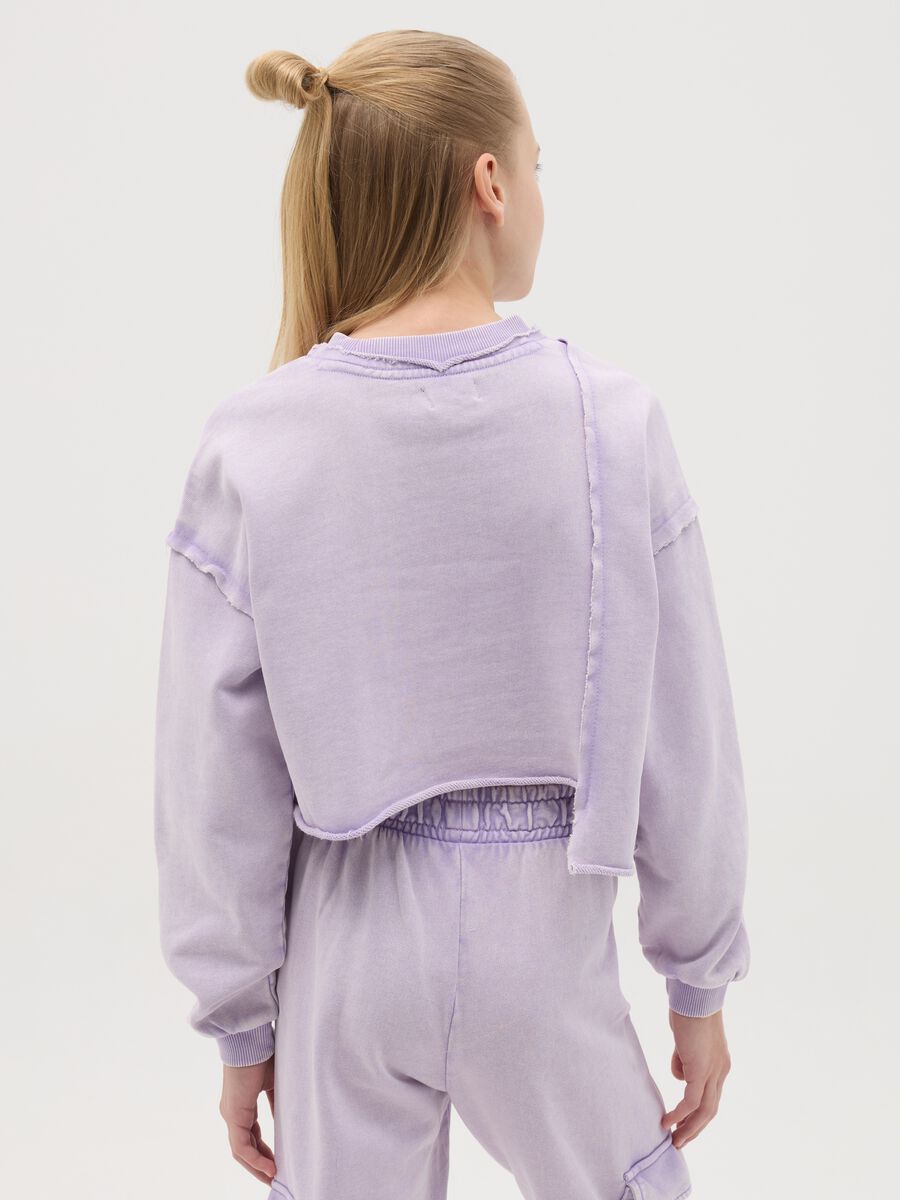 Crop sweatshirt with "Skate Lover" print_2