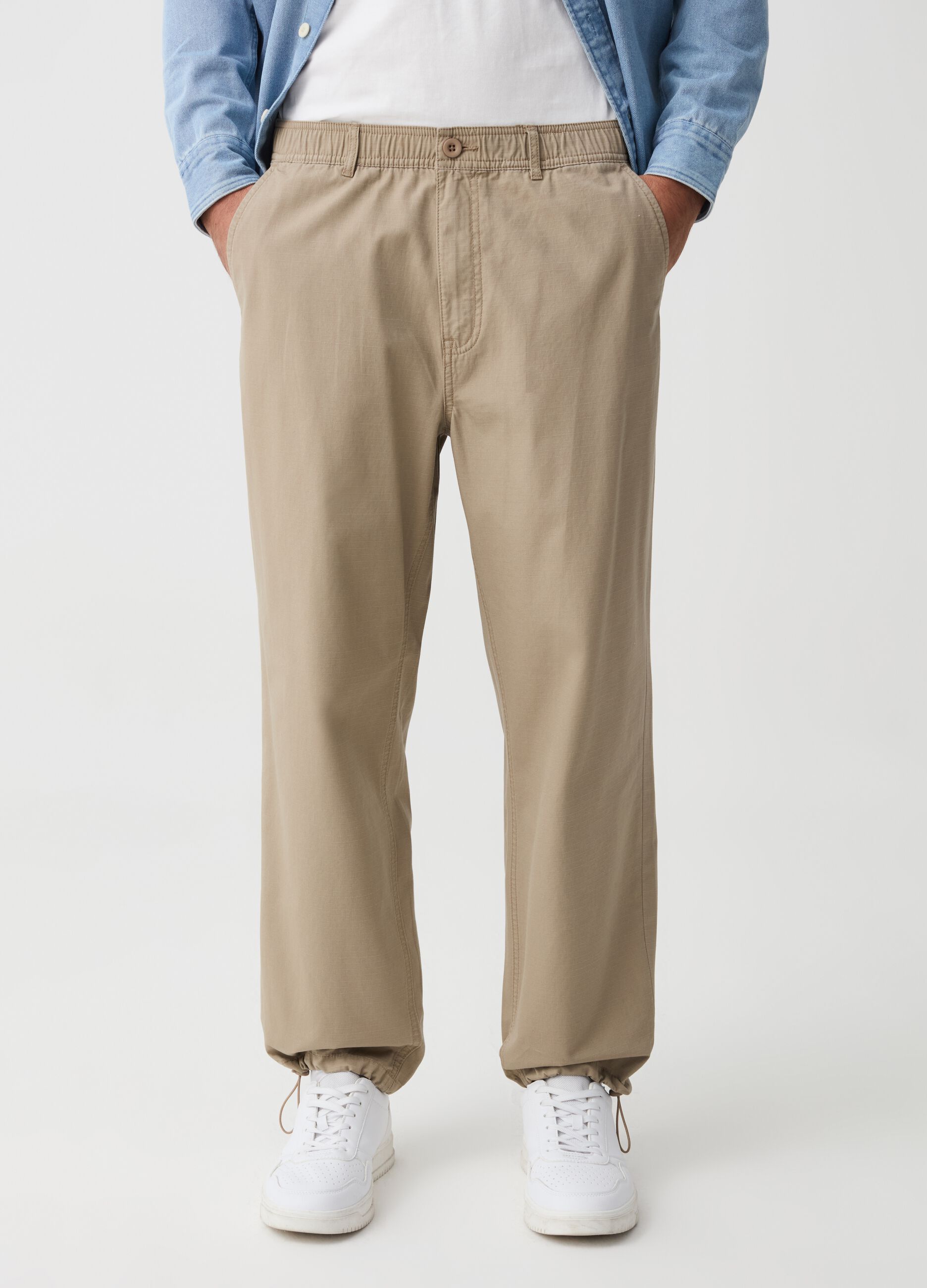Pantalone chino jogger in cotone