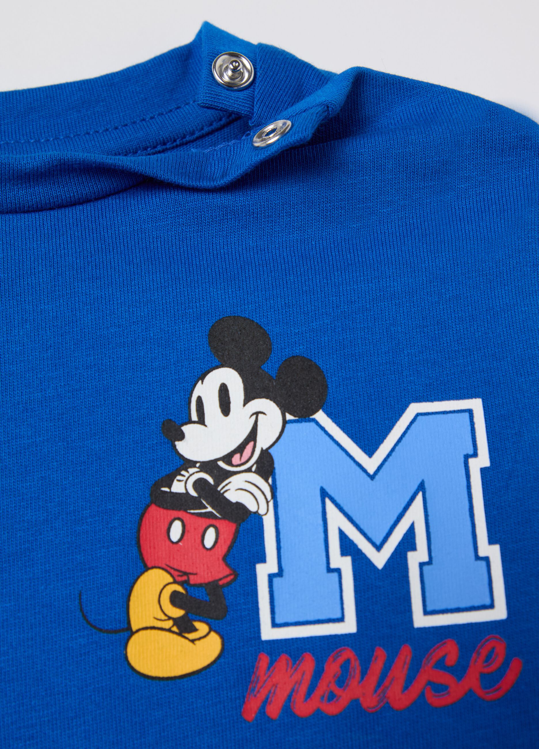 Long-sleeved T-shirt with Mickey Mouse print