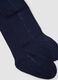 Blue stretch organic cotton tights with lurex_1