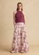 Pink pure cotton palazzo trousers_0