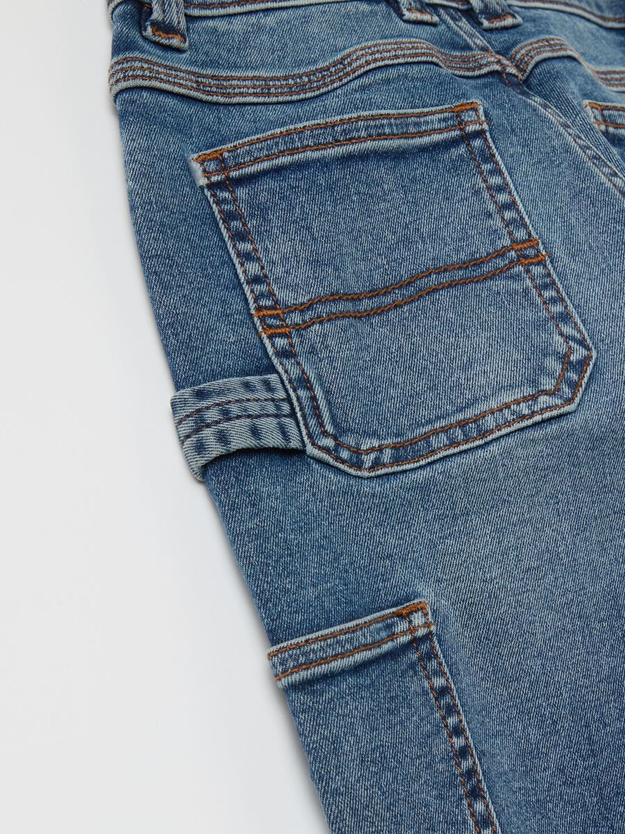 Faded-effect carpenter jeans_3