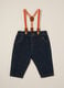 Denim trousers for baby with braces_0