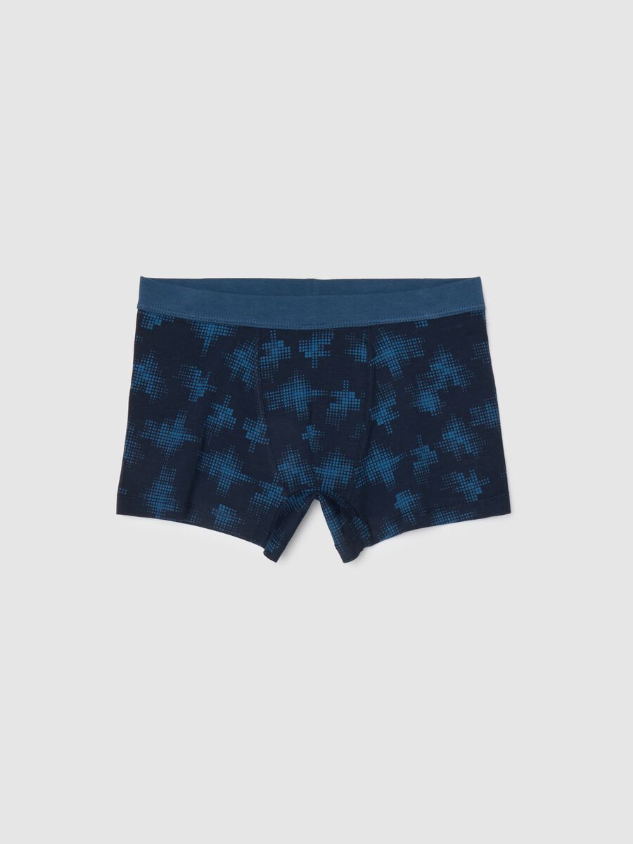 Boys' Stretch Navy Cotton Boxers_0