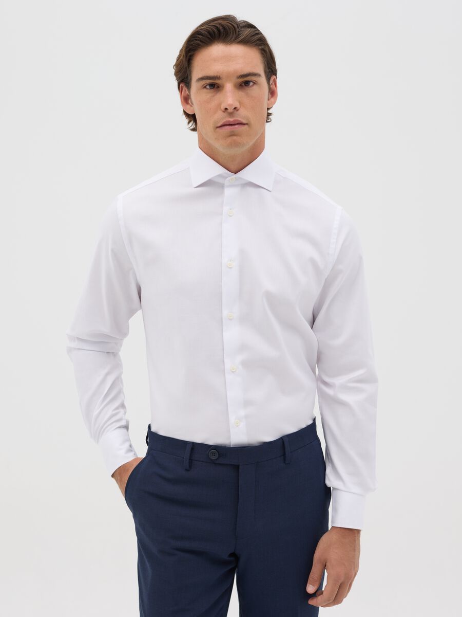Easy-iron shirt in cotton_0