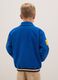Children's blue pure cotton bomber jacket regular fit_2