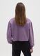 Felpa da ragazza in puro cotone viola regular fit_1