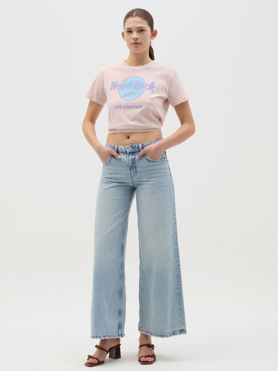 Pink T-shirt with Hard Rock Café Los Angeles print_1