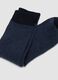 3-pack of blue mid-calf socks in stretch organic cotton_1