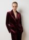 Red Velvet Slim Fit Blazer_2