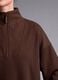 Brown stretch modal crew-neck sweatshirt ALTAVIA STUDIO_1