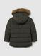 Green padded jacket for children_1
