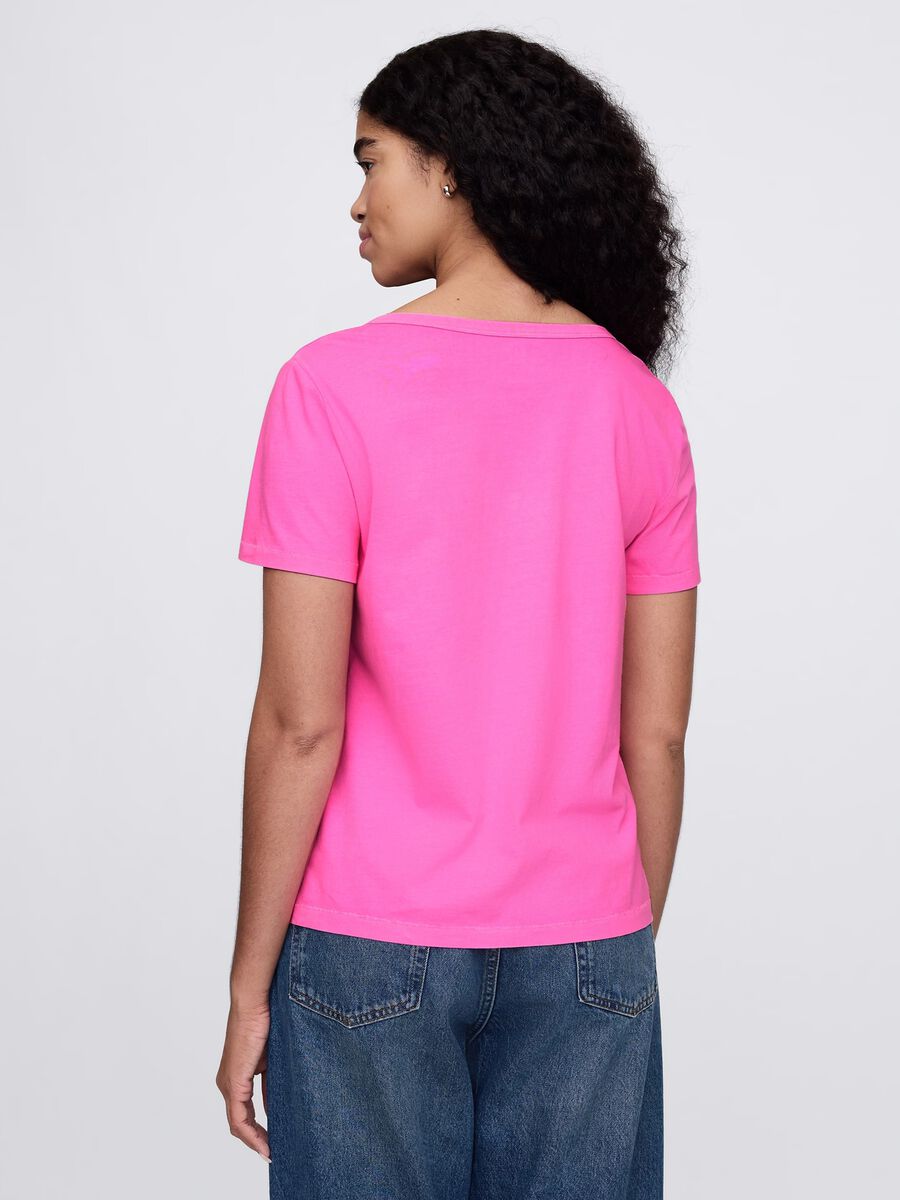 Pink T-shirt with short sleeves_2