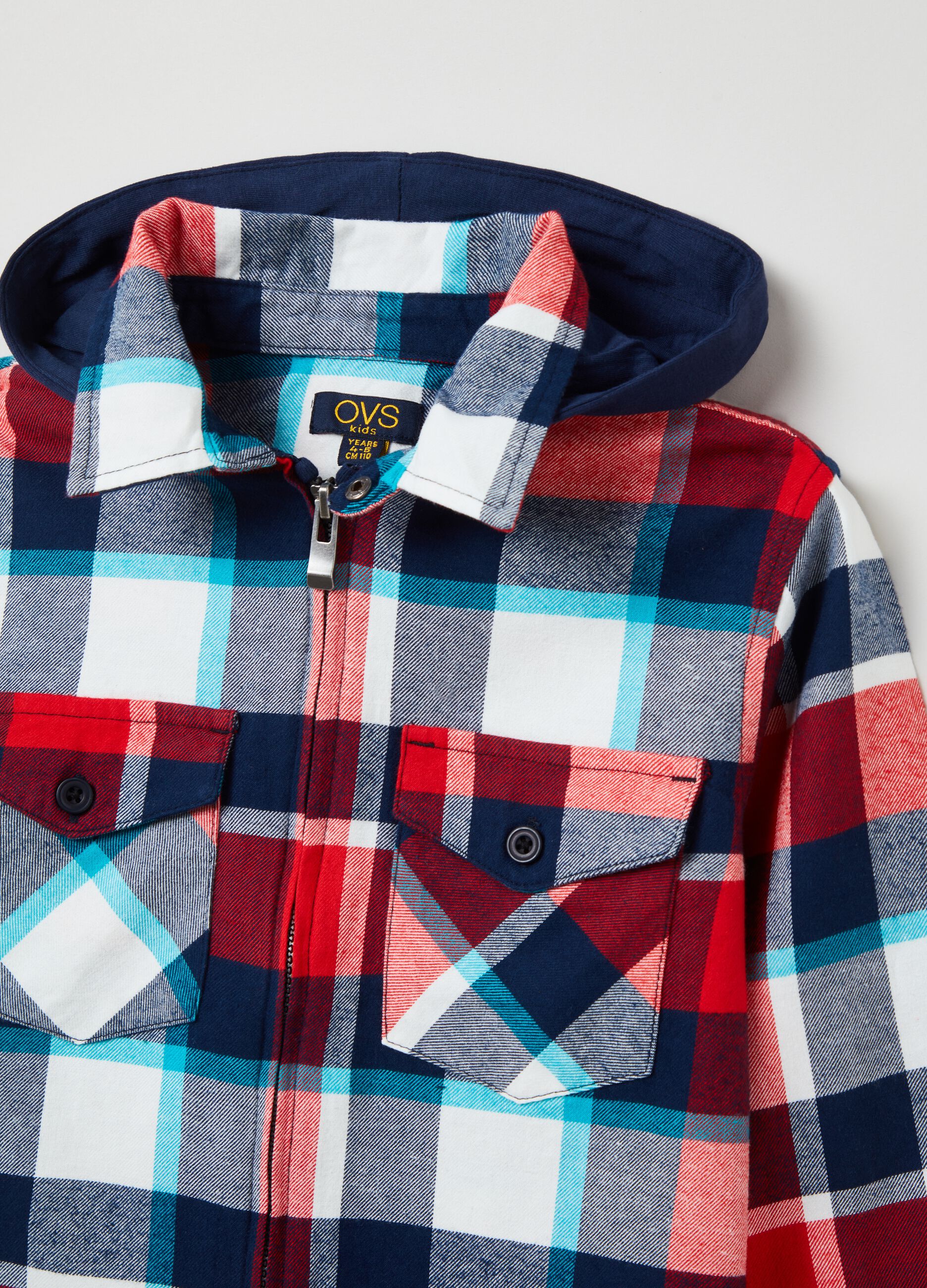 Shacket full-zip con cappuccio_2