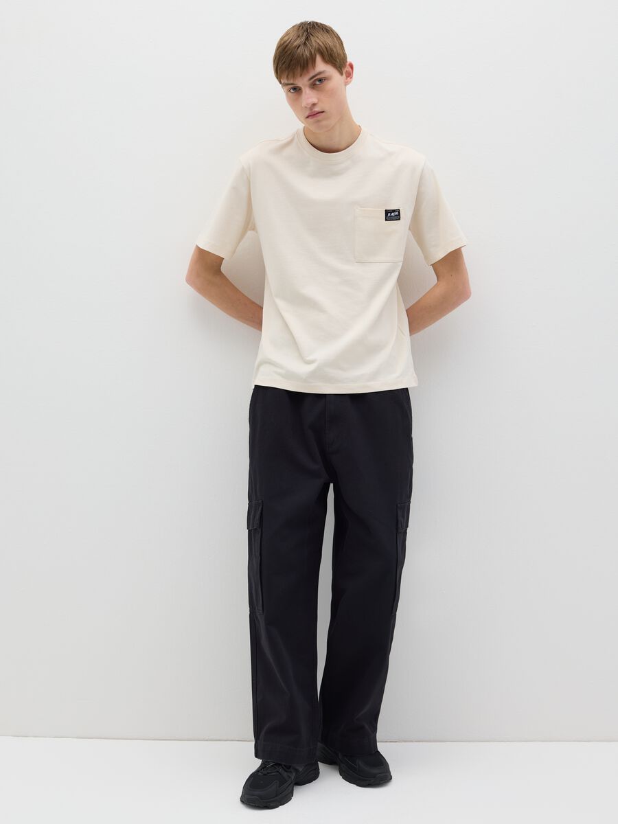 Regular White Cotton T-Shirt by B.Angel_1