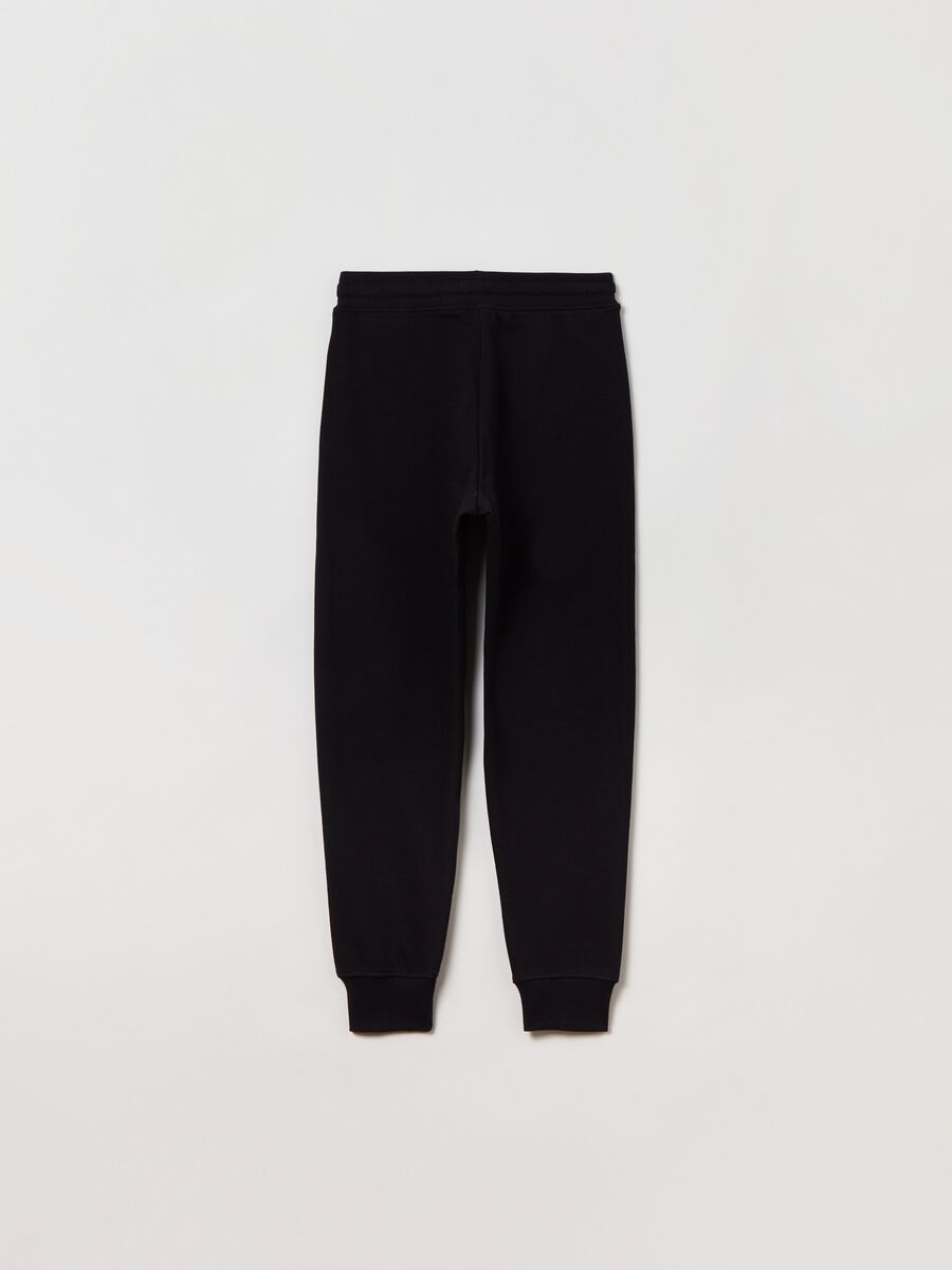 Joggers in felpa con coulisse_1