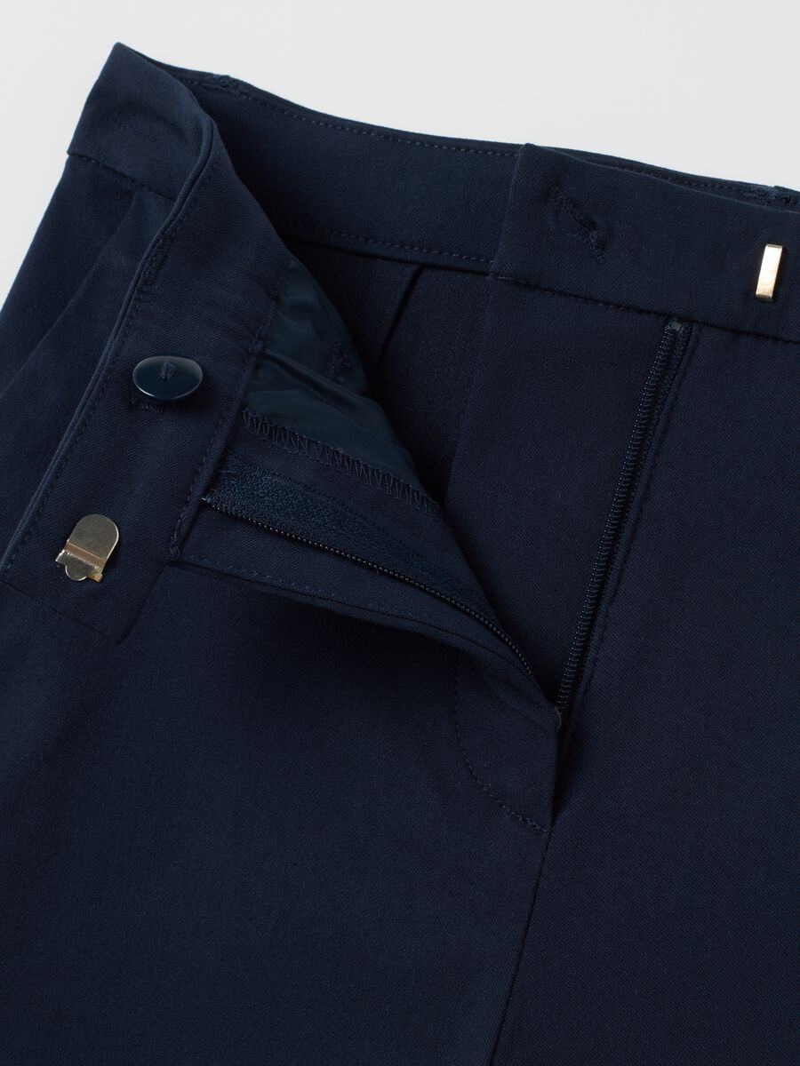 Slim Fit Blue Blend Trousers_5