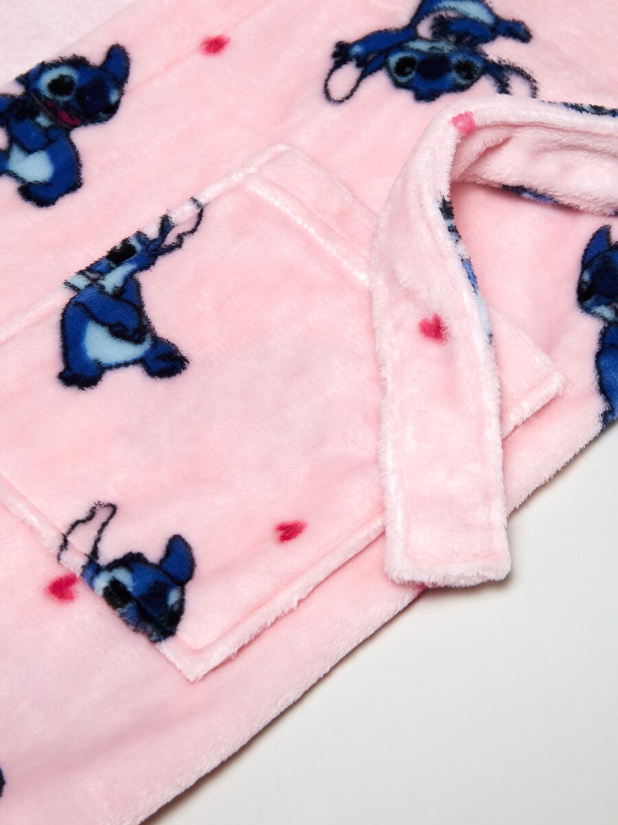 Vestaglia con cappuccio e stampa Stitch _2
