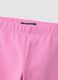 Girls' Slim Fit Pink Stretch Cotton Leggings_3