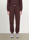 Pantaloni jogger marroni in misto cotone con vita elasticizzata regular fit_1