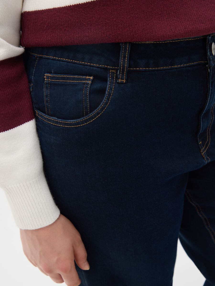 Blue Denim Bootcut Jeans_2