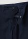 Pantaloni in cotone elasticizzato blu slim fit_1