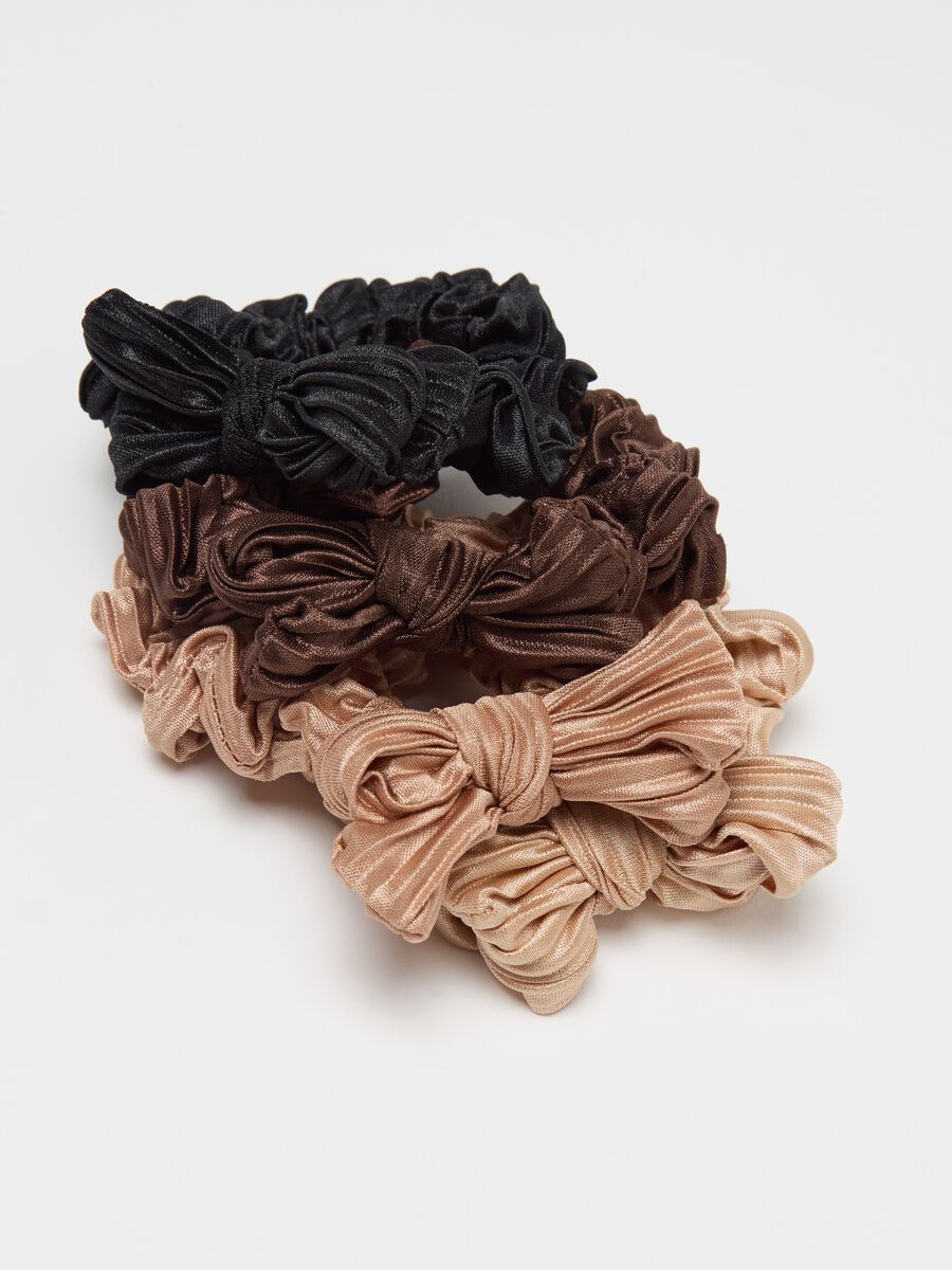 Set of four hair elastics with bow_2
