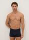 Tripack men's boxer shorts in stretch cotton blue regular fit_0
