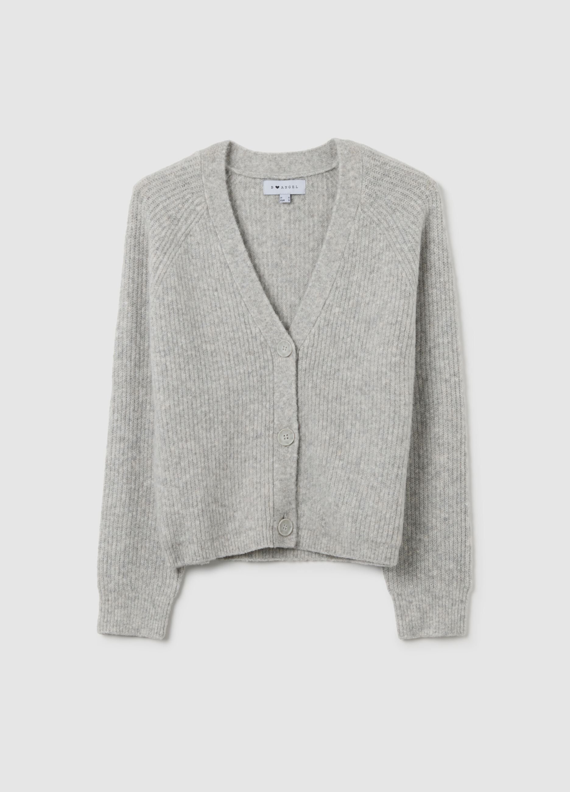 Grey oversized fit cardigan