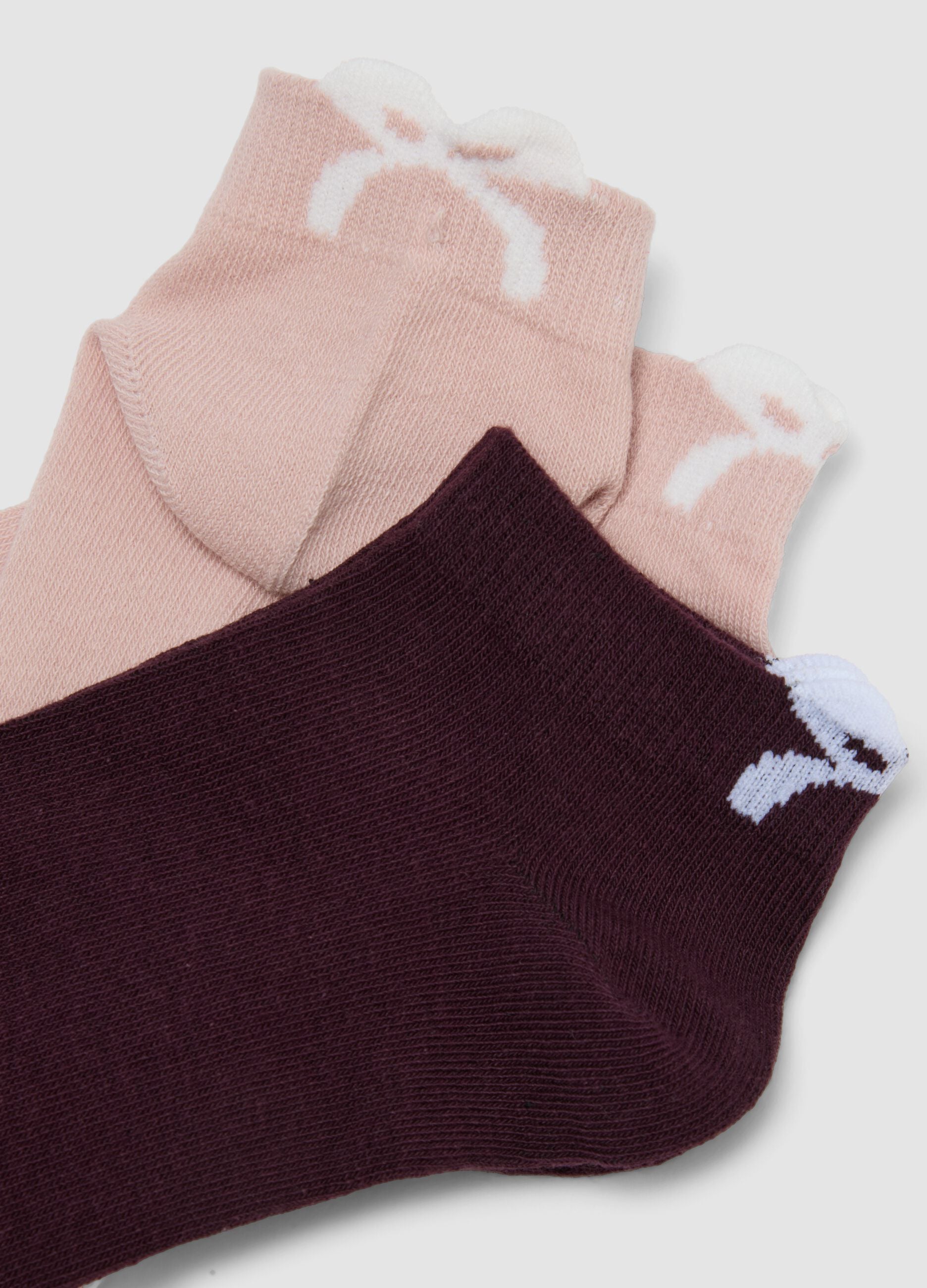 5-pack organic cotton blend ankle socks