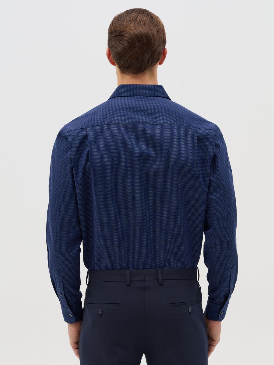 Regular-fit easy-iron shirt with micro pattern_2