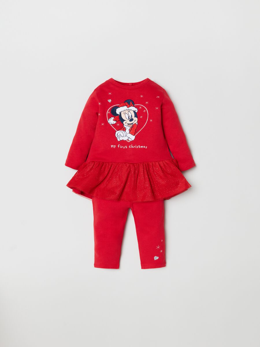 Set vestitino e leggings ricamo Minnie_0