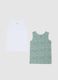 Pack of children's cotton vests in multicolour_0