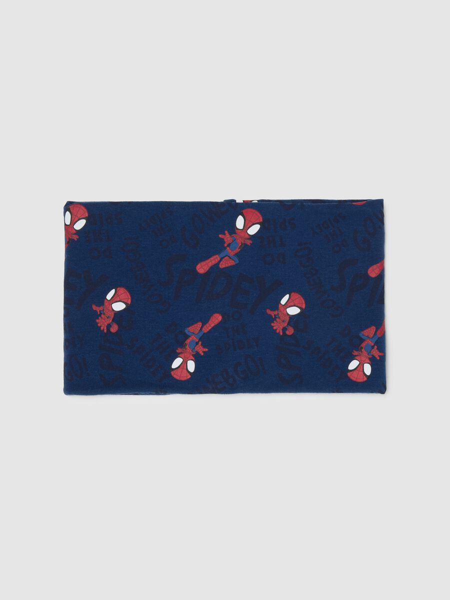 Infant Blue Cotton Stretch Neck Warmer_0