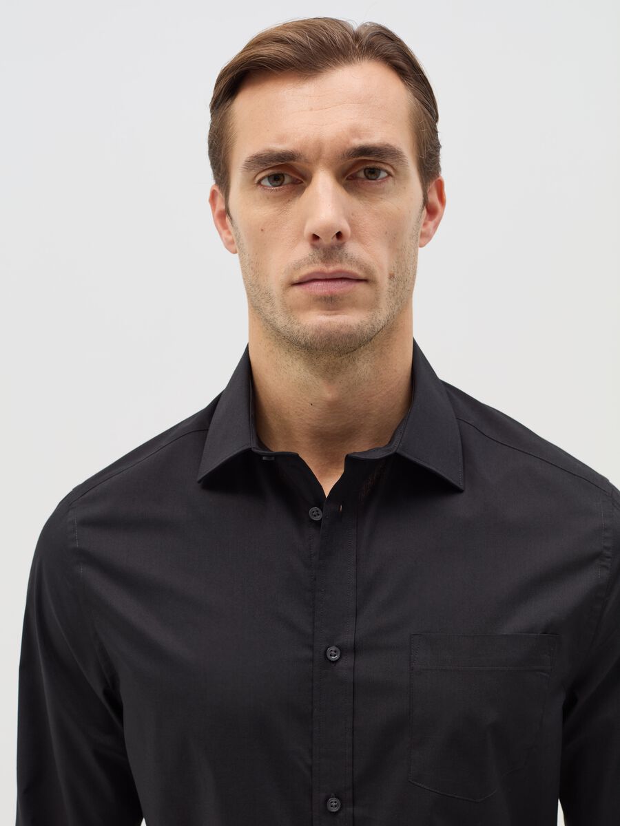 Regular-fit easy-iron shirt with pocket_1