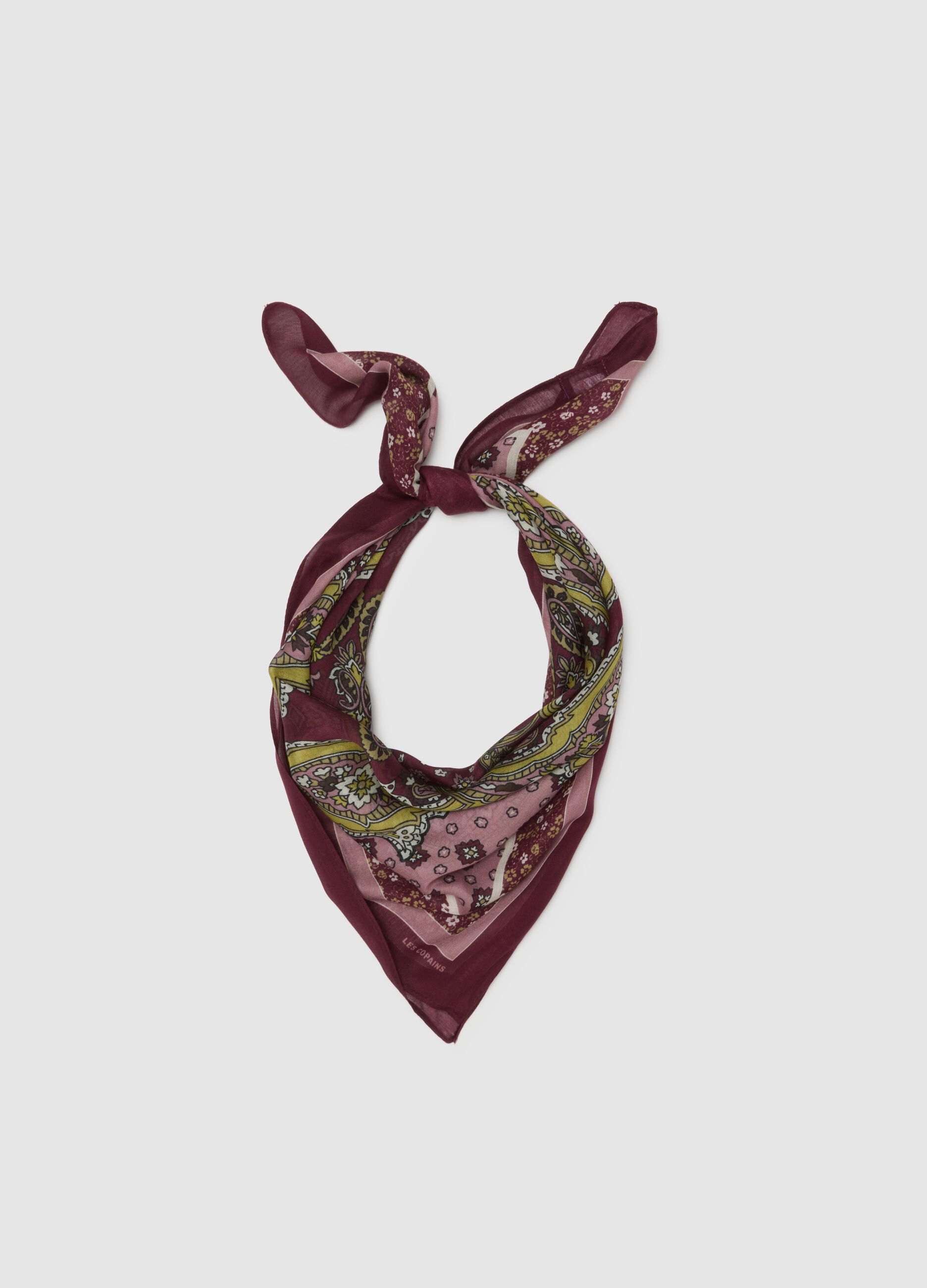 Purple Scarf in Pure Viscose