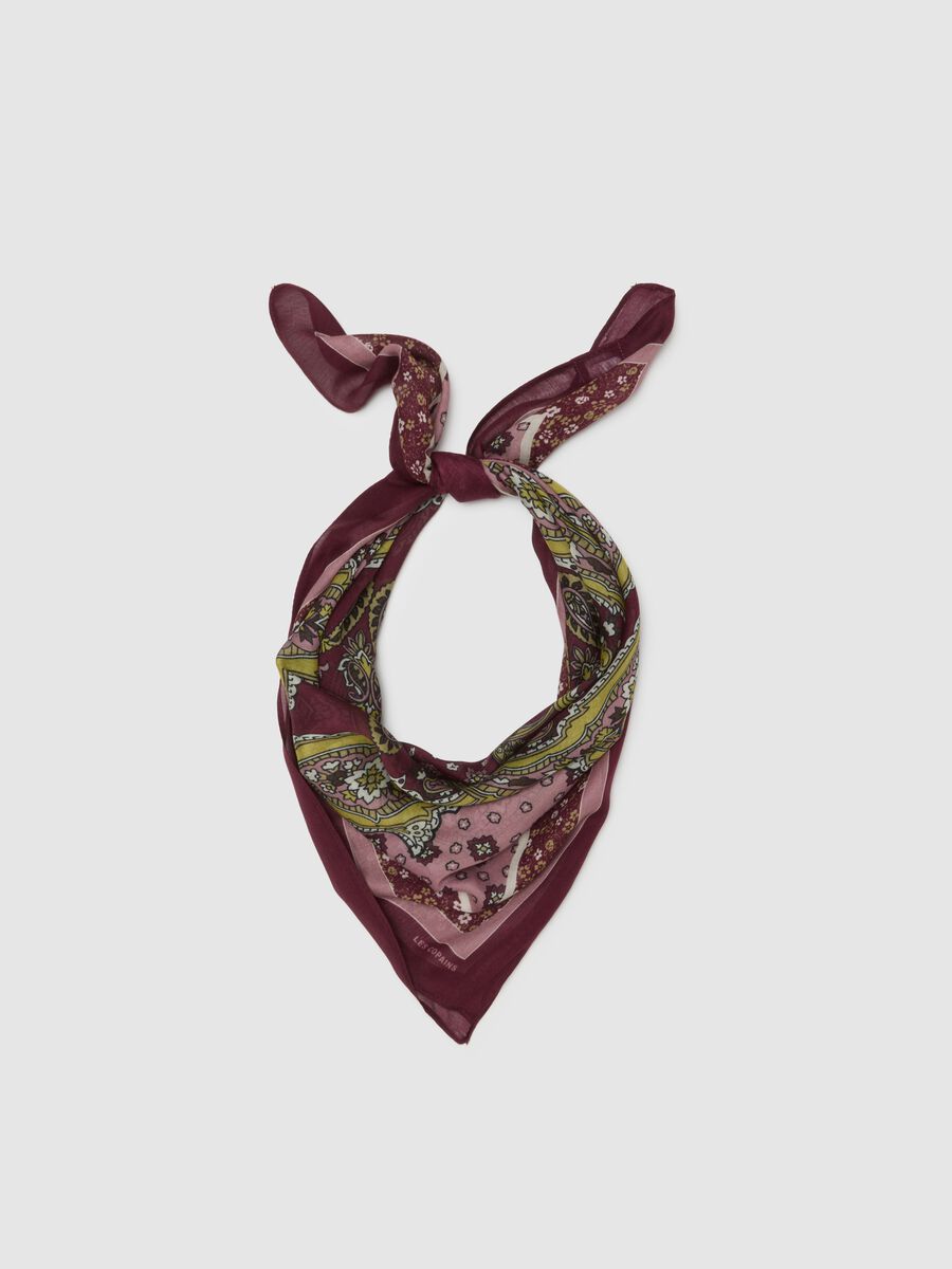 Purple Scarf in Pure Viscose_0