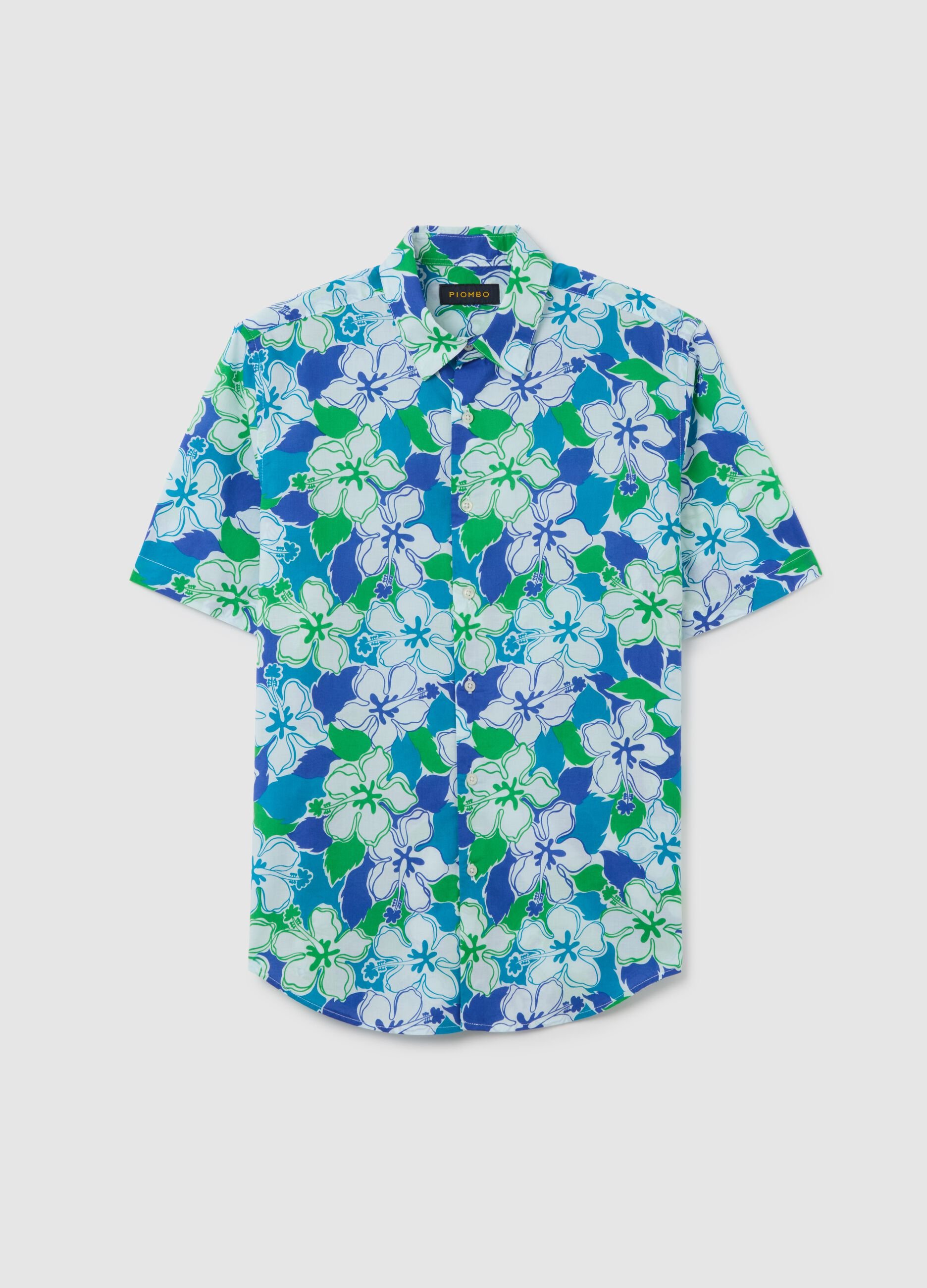 Men's pure cotton multicolour regular fit shirt