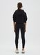 Girls' stretchy cotton skinny black leggings_1
