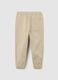 Children's Regular Fit Beige Cotton Trousers_1