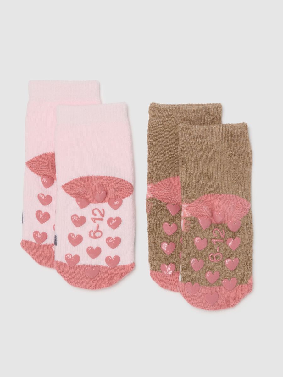 Two-pack baby cotton socks in multicolour_1
