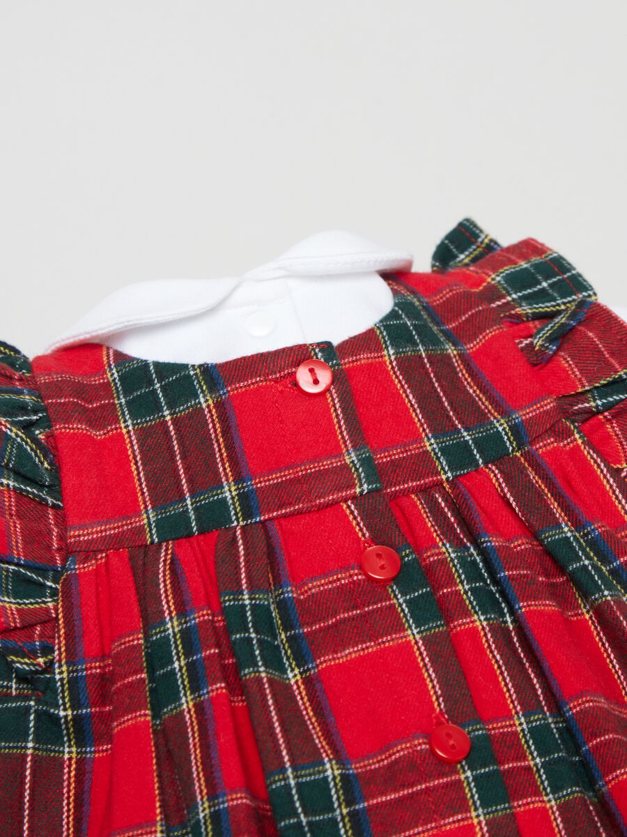 Set t-shirt e vestitino in fantasia tartan_2
