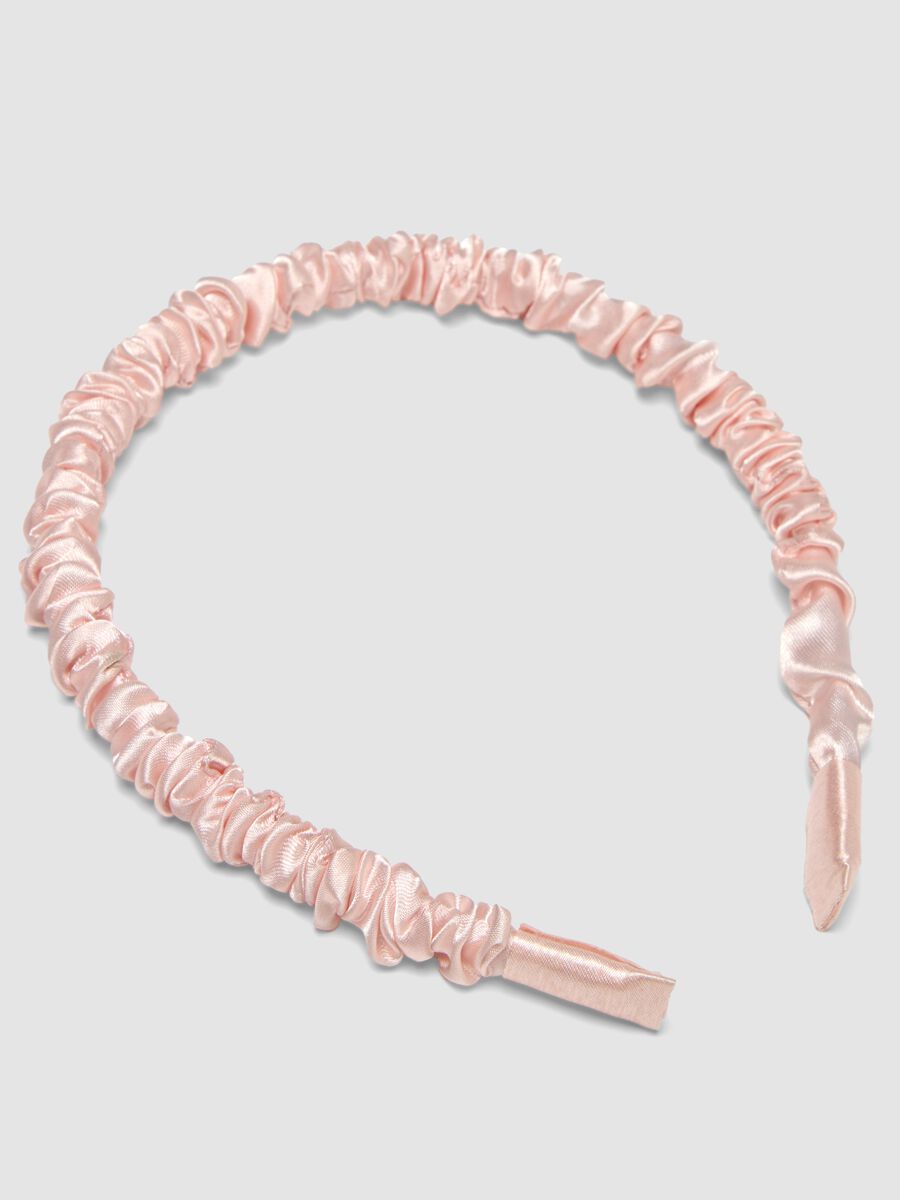 SINCERELY HAIR Pink Satin Headband_1